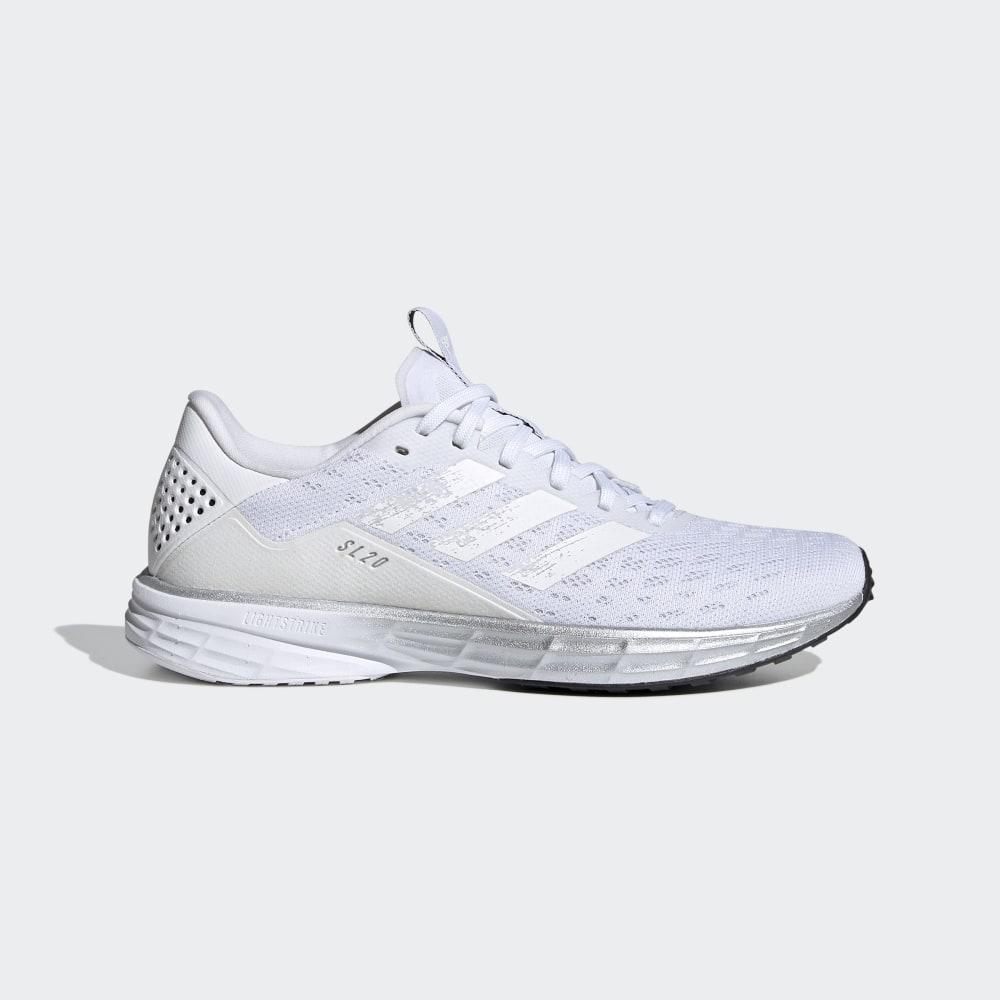 Adidasi Alergare Adidas SL20 Dama Romania - Albi/Negrii EG2052